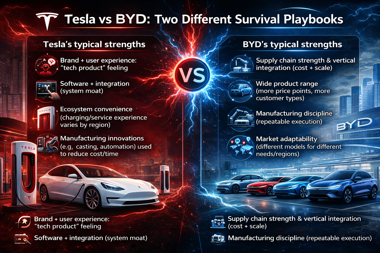 Tesla vs BYD