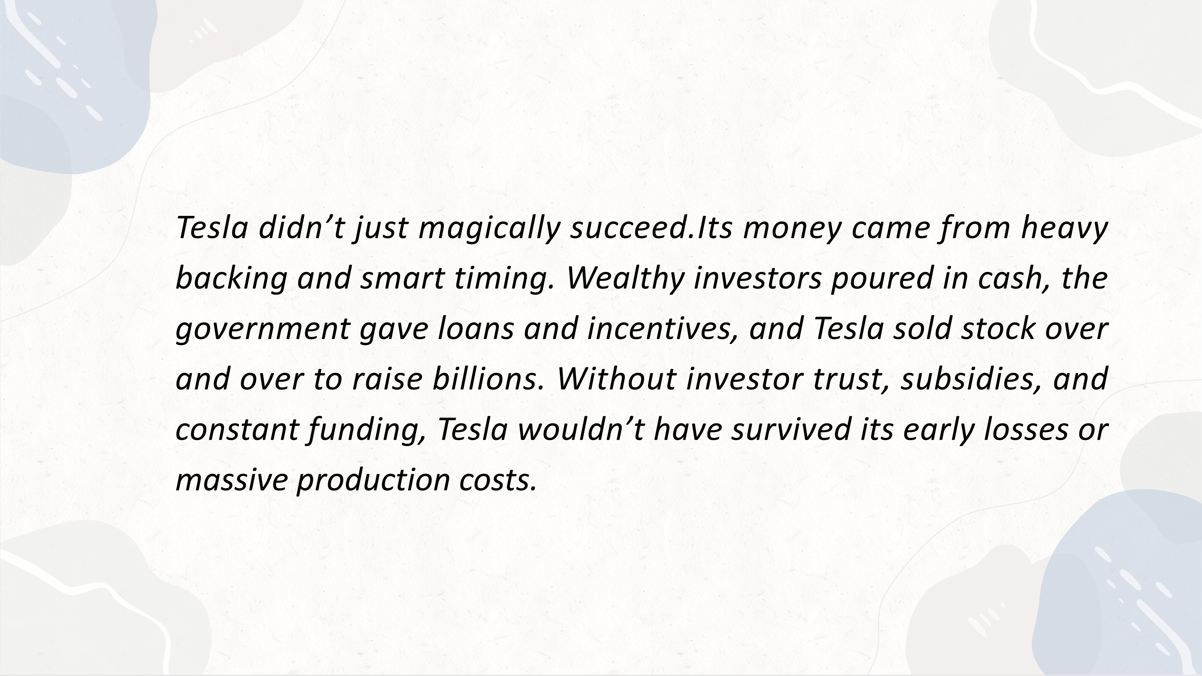 Student Writing Sample 1