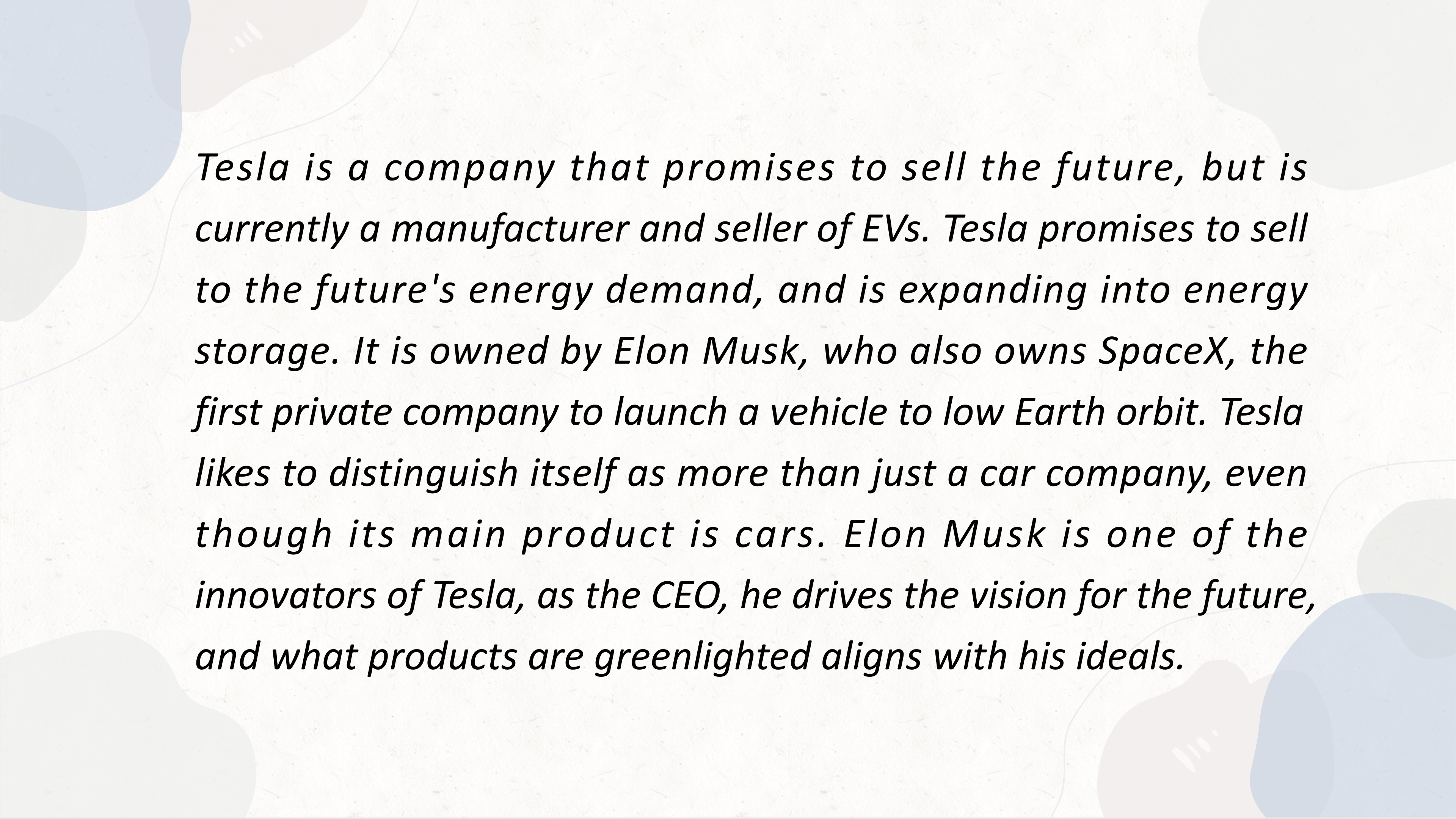 Student Writing Sample 2